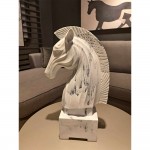 NAPOLEON ΔΙΑΚΟΣΜΗΤΙΚΟ ΑΛΟΓΟ 29x16x45cm POLYRESIN ΛΕΥΚΟ c543043