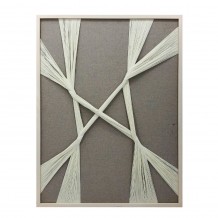 MADE OF ART ΠΙΝΑΚΑΣ ΔΙΑΚΟΣΜΗΣΗΣ 60x80x3cm ΞΥΛΟ ΓΚΡΙ ΛΕΥΚΟ ΝΗΜΑ ΛΕΥΚΟ c543047