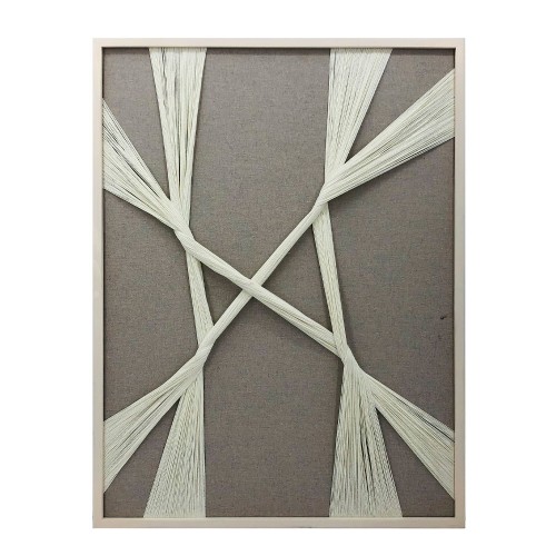 MADE OF ART ΠΙΝΑΚΑΣ ΔΙΑΚΟΣΜΗΣΗΣ 60x80x3cm ΞΥΛΟ ΓΚΡΙ ΛΕΥΚΟ ΝΗΜΑ ΛΕΥΚΟ c543047