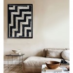 EARTH CRAFT ΠΙΝΑΚΑΣ ΔΙΑΚΟΣΜΗΣΗΣ 80x100x4cm ΧΑΡΤΙ ΜΑΥΡΟ ΜΠΕΖ ΓΥΑΛΙ ΜΑΥΡΟ c543049