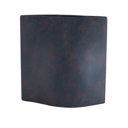 ARIADNE ΒΑΖΟ 35x20x35cm ΚΕΡΑΜΙΚΟ ΑΝΘΡΑΚΙ ΚΑΦΕ c543063