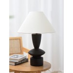 ATIENO ΦΩΤΙΣΤΙΚΟ ΕΠΙΤΡΑΠΕΖΙΟ 41x41x62cm RESIN ΜΑΥΡΟ ΛΙΝΟ ΓΚΡΙ c543070