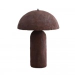 ASHER ΦΩΤΙΣΤΙΚΟ ΕΠΙΤΡΑΠΕΖΙΟ 36x36x50cm PAPER MACHE ΚΑΦΕ c543072