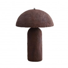 ASHER ΦΩΤΙΣΤΙΚΟ ΕΠΙΤΡΑΠΕΖΙΟ 36x36x50cm PAPER MACHE ΚΑΦΕ c543072