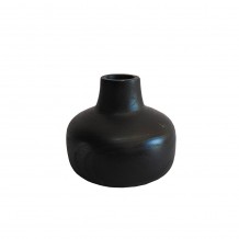 NUBIA ΒΑΖΟ 22x22x20cm ΞΥΛΟ ΜΑΥΡΟ c543075