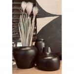 NUBIA ΒΑΖΟ 18x18x41cm ΞΥΛΟ ΜΑΥΡΟ c543077