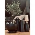 NUBIA ΒΑΖΟ 18x18x41cm ΞΥΛΟ ΜΑΥΡΟ c543077