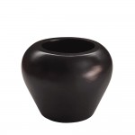 NUBIA ΒΑΖΟ 27x27x21cm ΞΥΛΟ ΜΑΥΡΟ c543078