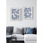 AZURE HEAVEN ΠΙΝΑΚΑΣ ΔΙΑΚΟΣΜΗΣΗΣ 60x80x5cm ΚΑΜΒΑΣ ΛΕΥΚΟ ΜΠΛΕ ΣΚΟΥΡΟ ΞΥΛΟ ΦΥΣΙΚΟ c543093