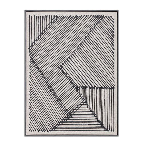 STAY TRUE ΠΙΝΑΚΑΣ ΔΙΑΚΟΣΜΗΣΗΣ 60x80x4cm ΔΕΡΜΑ ΛΕΥΚΟ ΜΑΥΡΟ ΞΥΛΟ ΜΑΥΡΟ c543094