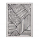 STAY TRUE ΠΙΝΑΚΑΣ ΔΙΑΚΟΣΜΗΣΗΣ 60x80x4cm ΔΕΡΜΑ ΛΕΥΚΟ ΜΑΥΡΟ ΞΥΛΟ ΜΑΥΡΟ c543095