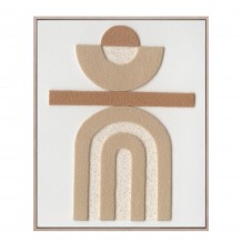 BOHO BALANCE ΠΙΝΑΚΑΣ ΔΙΑΚΟΣΜΗΣΗΣ 80x100x5cm ΚΑΜΒΑΣ ΜΠΕΖ TERRACOTTA ΞΥΛΟ ΦΥΣΙΚΟ c543097