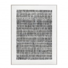 SOMETIMES ΠΙΝΑΚΑΣ ΔΙΑΚΟΣΜΗΣΗΣ 90x120x5cm ΚΑΜΒΑΣ ΛΕΥΚΟ ΜΑΥΡΟ ΞΥΛΟ ΛΕΥΚΟ c543100