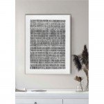 SOMETIMES ΠΙΝΑΚΑΣ ΔΙΑΚΟΣΜΗΣΗΣ 90x120x5cm ΚΑΜΒΑΣ ΛΕΥΚΟ ΜΑΥΡΟ ΞΥΛΟ ΛΕΥΚΟ c543100