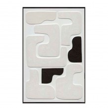 RENVO ΠΙΝΑΚΑΣ ΔΙΑΚΟΣΜΗΣΗΣ 80x120x5cm ΚΑΜΒΑΣ ΛΕΥΚΟ ΜΑΥΡΟ ΞΥΛΟ ΜΑΥΡΟ c543101