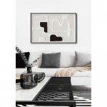 RENVO ΠΙΝΑΚΑΣ ΔΙΑΚΟΣΜΗΣΗΣ 80x120x5cm ΚΑΜΒΑΣ ΛΕΥΚΟ ΜΑΥΡΟ ΞΥΛΟ ΜΑΥΡΟ c543101