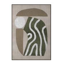 SLATE A ΠΙΝΑΚΑΣ ΔΙΑΚΟΣΜΗΤΙΚΟΣ ΜΕ ΚΟΡΝΙΖΑ 75x100x4cm ΚΑΜΒΑΣ ΛΑΔΙ ΜΠΕΖ ΛΕΥΚΟ PS c543106