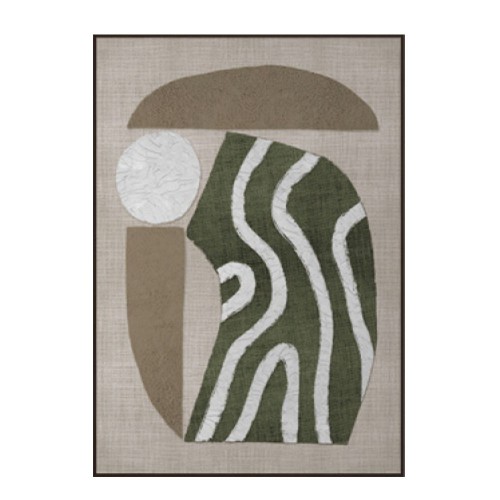 SLATE A ΠΙΝΑΚΑΣ ΔΙΑΚΟΣΜΗΤΙΚΟΣ ΜΕ ΚΟΡΝΙΖΑ 75x100x4cm ΚΑΜΒΑΣ ΛΑΔΙ ΜΠΕΖ ΛΕΥΚΟ PS c543106