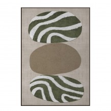 SLATE B ΠΙΝΑΚΑΣ ΔΙΑΚΟΣΜΗΤΙΚΟΣ ΜΕ ΚΟΡΝΙΖΑ 75x100x4cm ΚΑΜΒΑΣ ΛΑΔΙ ΜΠΕΖ ΛΕΥΚΟ PS c543107