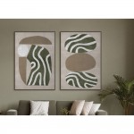 SLATE B ΠΙΝΑΚΑΣ ΔΙΑΚΟΣΜΗΤΙΚΟΣ ΜΕ ΚΟΡΝΙΖΑ 75x100x4cm ΚΑΜΒΑΣ ΛΑΔΙ ΜΠΕΖ ΛΕΥΚΟ PS c543107