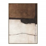 LOST IN TIME ΠΙΝΑΚΑΣ ΔΙΑΚΟΣΜΗΤΙΚΟΣ ΜΕ ΚΟΡΝΙΖΑ 80x120x4cm ΚΑΜΒΑΣ ΜΠΕΖ ΜΑΥΡΟ PP ΚΑΦΕ c543114