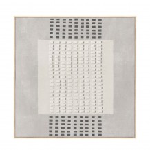 FRAMED DREAM ΠΙΝΑΚΑΣ ΔΙΑΚΟΣΜΗΤΙΚΟΣ ΜΕ ΚΟΡΝΙΖΑ 80x80x4cm ΚΑΜΒΑΣ ΓΚΡΙ ΑΝΟΙΧΤΟ ΜΠΕΖ ΞΥΛΟ c543117