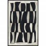 CEBRA ΠΙΝΑΚΑΣ ΔΙΑΚΟΣΜΗΤΙΚΟΣ ΜΕ ΚΟΡΝΙΖΑ 80x120x4cm ΚΑΜΒΑΣ BEIGE ΜΑΥΡΟ ΞΥΛΟ ΜΑΥΡΟ c543119