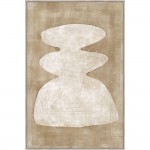 CANDELABRA A ΠΙΝΑΚΑΣ ΔΙΑΚΟΣΜΗΤΙΚΟΣ ΜΕ ΚΟΡΝΙΖΑ 80x120x4cm ΚΑΜΒΑΣ ΚΑΦΕ BEIGE ΞΥΛΟ ΦΥΣΙΚΟ c543120