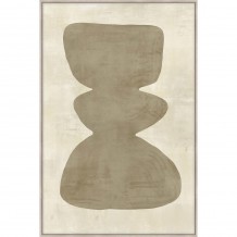 CANDELABRA B ΠΙΝΑΚΑΣ ΔΙΑΚΟΣΜΗΤΙΚΟΣ ΜΕ ΚΟΡΝΙΖΑ 80x120x4cm ΚΑΜΒΑΣ BEIGE ΚΑΦΕ ΞΥΛΟ ΦΥΣΙΚΟ c543121