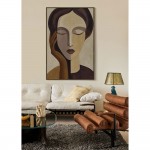 SONAR LADY ΠΙΝΑΚΑΣ ΔΙΑΚΟΣΜΗΤΙΚΟΣ ΜΕ ΚΟΡΝΙΖΑ 80x120x4cm ΚΑΜΒΑΣ BEIGE ΠΟΛΥΧΡΩΜΟ ΞΥΛΟ ΦΥΣΙΚΟ c543122