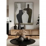 CROCKS ΠΙΝΑΚΑΣ ΔΙΑΚΟΣΜΗΤΙΚΟΣ ΜΕ ΚΟΡΝΙΖΑ 100x120x4cm ΚΑΜΒΑΣ ΠΟΛΥΧΡΩΜΟ ΓΚΡΙ ΞΥΛΟ ΦΥΣΙΚΟ c543123