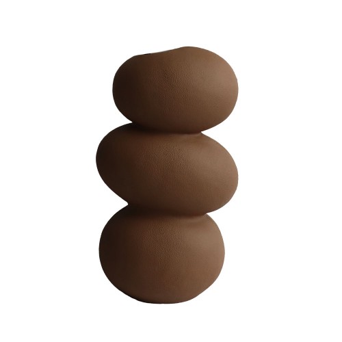 ARCODIE I ΔΙΑΚΟΣΜΗΤΙΚΟ ΒΑΖΟ 18x14 5x32 5cm POLYRESIN ΚΑΦΕ ΣΚΟΥΡΟ c543130