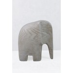 ZAMBIA 2 ΔΙΑΚΟΣΜΗΤΙΚΟ ΕΛΕΦΑΝΤΑΣ 16 5x9x18cm POLYRESIN ΜΠΕΖ c543142