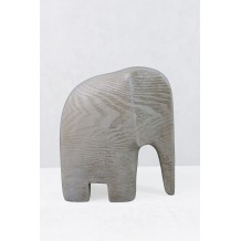 ZAMBIA 2 ΔΙΑΚΟΣΜΗΤΙΚΟ ΕΛΕΦΑΝΤΑΣ 16 5x9x18cm POLYRESIN ΜΠΕΖ c543142