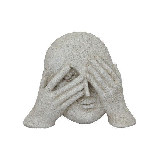 GLANCE ΔΙΑΚΟΣΜΗΤΙΚΟ ΠΡΟΣΩΠΟ 21 3x7x16 8cm POLYRESIN OFF WHITE c543149