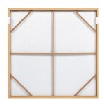 SIMPLICIT ΠΙΝΑΚΑΣ ΔΙΑΚΟΣΜΗΤΙΚΟΣ ΜΕ ΚΟΡΝΙΖΑ 100x100x4cm ΚΑΜΒΑΣ ΜΠΕΖ ΚΑΦΕ ΞΥΛΟ ΦΥΣΙΚΟ c543160