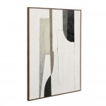 LINEAR ΠΙΝΑΚΑΣ ΔΙΑΚΟΣΜΗΤΙΚΟΣ ΜΕ ΚΟΡΝΙΖΑ 90x120x4cm ΚΑΜΒΑΣ ΜΠΕΖ ΓΚΡΙ ΜΑΥΡΟ ΞΥΛΟ ΦΥΣΙΚΟ c543164