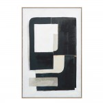 DEL SIL ΠΙΝΑΚΑΣ ΔΙΑΚΟΣΜΗΤΙΚΟΣ ΜΕ ΚΟΡΝΙΖΑ 80x120x4cm ΚΑΜΒΑΣ ΜΑΥΡΟ ΓΚΡΙ ΜΠΕΖ ΞΥΛΟ ΦΥΣΙΚΟ c543165