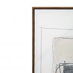 WOMB BEAUTY ΠΙΝΑΚΑΣ ΔΙΑΚΟΣΜΗΤΙΚΟΣ ΜΕ ΚΟΡΝΙΖΑ 90x120x4cm ΚΑΜΒΑΣ ΜΠΛΕ ΣΚΟΥΡΟ ΓΚΡΙ ΜΠΕΖ ΞΥΛΟ ΦΥΣΙΚΟ c543166