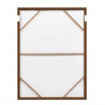 WOMB BEAUTY ΠΙΝΑΚΑΣ ΔΙΑΚΟΣΜΗΤΙΚΟΣ ΜΕ ΚΟΡΝΙΖΑ 90x120x4cm ΚΑΜΒΑΣ ΜΠΛΕ ΣΚΟΥΡΟ ΓΚΡΙ ΜΠΕΖ ΞΥΛΟ ΦΥΣΙΚΟ c543166