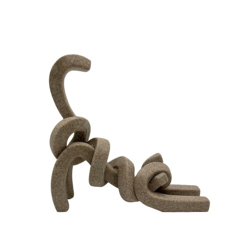 BELMA ΔΙΑΚΟΣΜΗΤΙΚΟ ΓΑΤΑ 24 5x6 5x22 8cm POLYRESIN STONE ΜΠΕΖ c543168