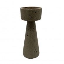 LITO ΚΗΡΟΠΗΓΙΟ 9 5x9 5x25 2cm POLYRESIN STONE ΜΠΕΖ c543173