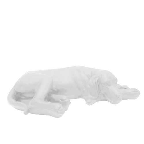 DOMU ΔΙΑΚΟΣΜΗΤΙΚΟ ΣΚΥΛΟΣ 39 5x22 5x10 5cm POLYRESIN ΑΣΠΡΟ c543175