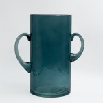 HANDLE ΒΑΖΟ 23x12x23 5cm ΓΥΑΛΙ ΜΠΛΕ c543177