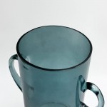 HANDLE ΒΑΖΟ 23x12x23 5cm ΓΥΑΛΙ ΜΠΛΕ c543177