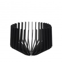 ALONE ΔΙΑΚΟΣΜΗΤΙΚΟ ΜΠΩΛ 27x27x12 5cm ΜΕΤΑΛΛΟ ΜΑΥΡΟ ΜΑΤ c543180