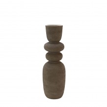 ZIRA ΒΑΖΟ 16 5x16 5x50cm ΚΕΡΑΜΙΚΟ ΓΚΡΙ c543184