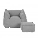 SPONGE ΠΟΛΥΘΡΟΝΑ SET ΓΚΡΙ SILVER 95x102x73cm c543196