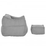 SPONGE ΠΟΛΥΘΡΟΝΑ SET ΓΚΡΙ SILVER 95x102x73cm c543196