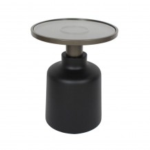 BOW SIDE TABLE ΜΑΥΡΟ BRONZE 45x45x55cm c543198